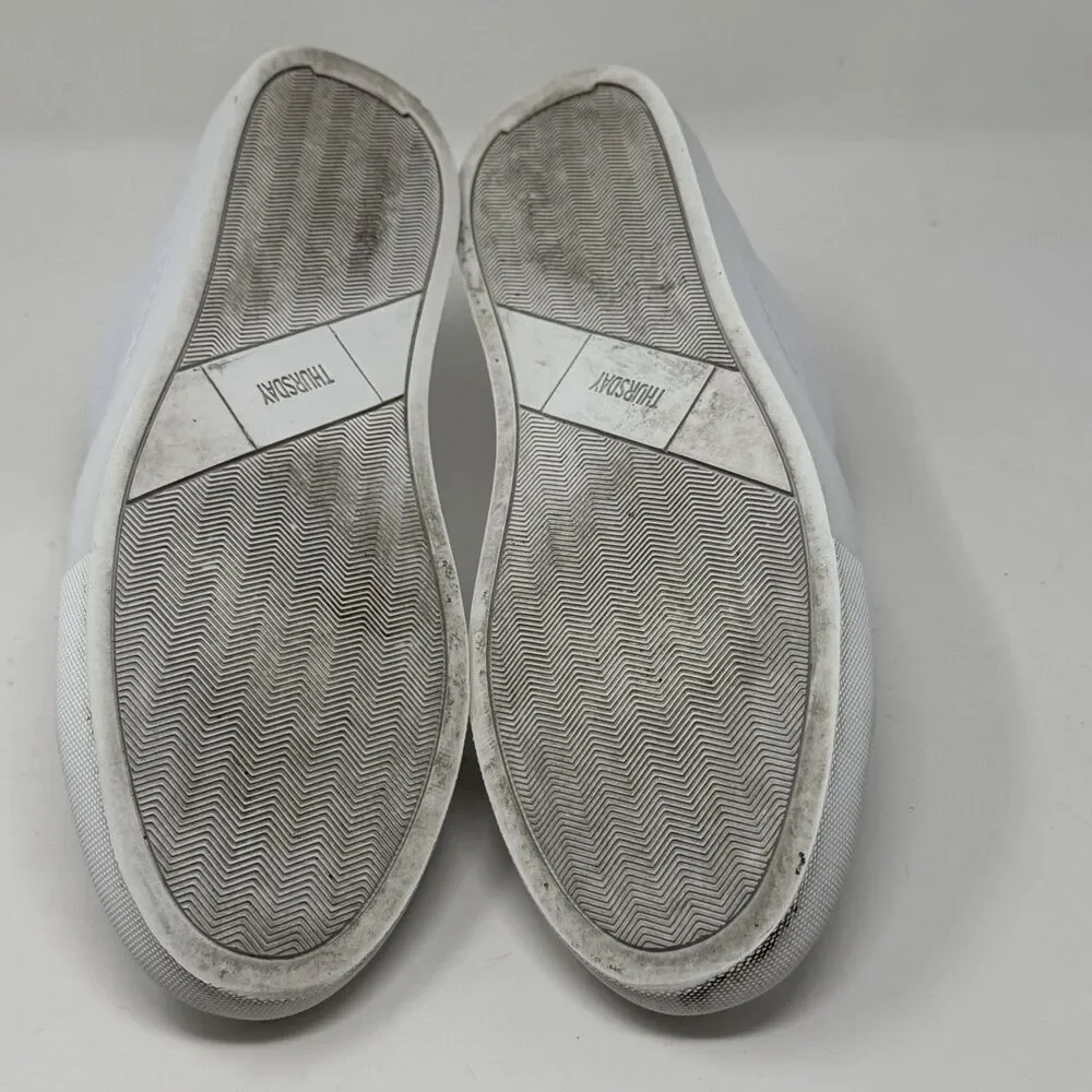 Thursday Boot Company White Leather Low-Top Sneakers